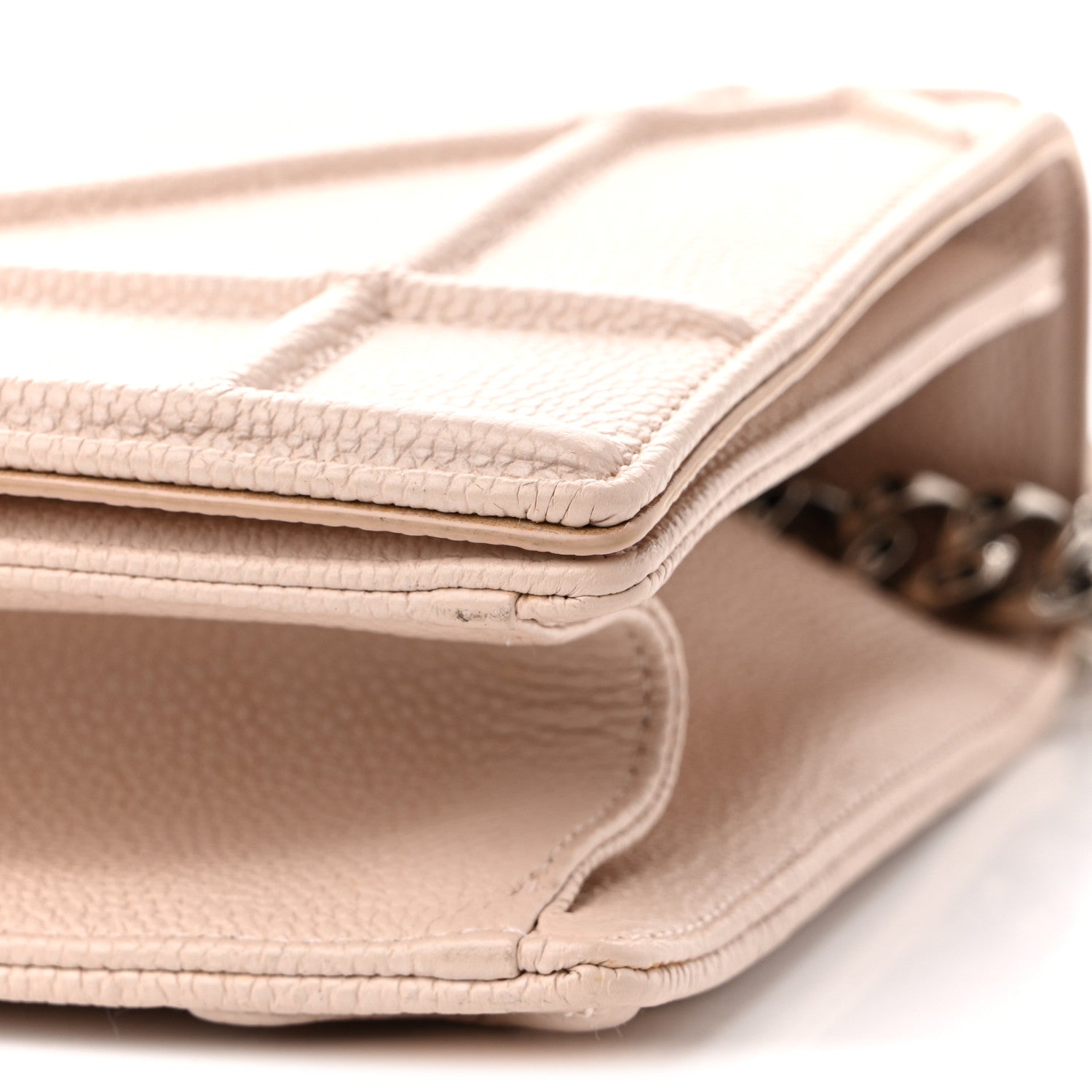 Christian Dior Grained Calfskin Medium Diorama Flap Bag Nude 10 of 11