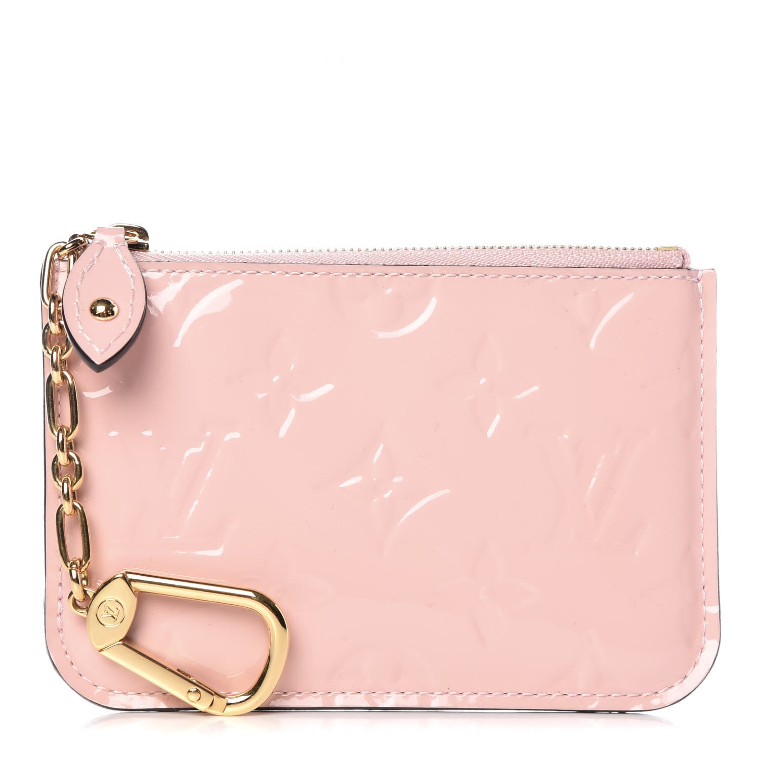 Louis Vuitton Vernis Key Pouch Rose Ballerine 1 of 8