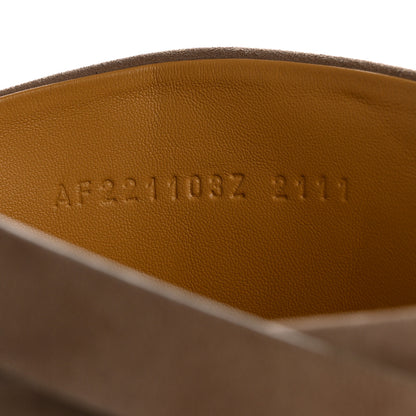 Hermes Suede Kelly Jumping Boots 35.5 Oak 8 of 9