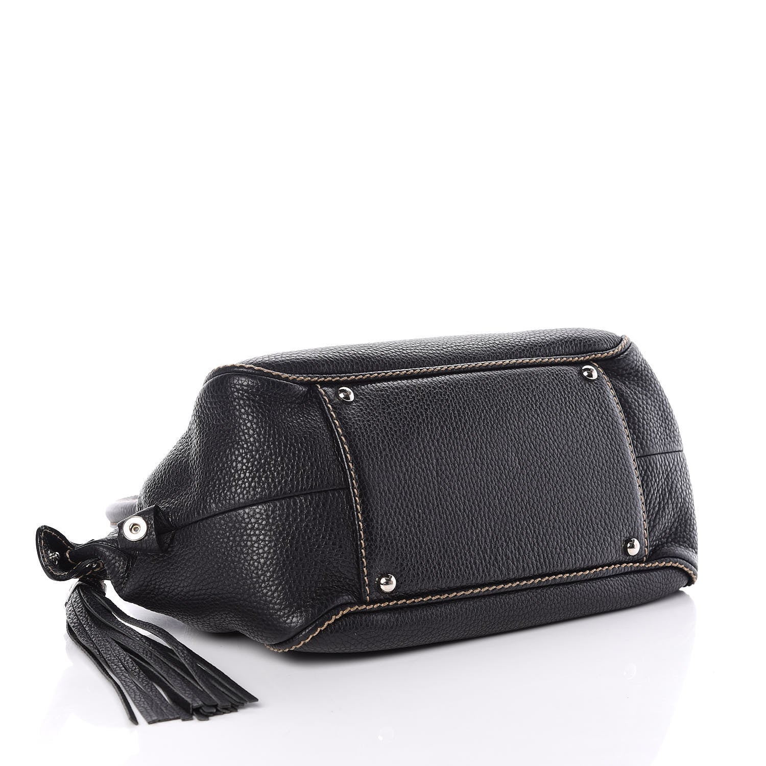 Chanel Calfskin Tassel Bowler Black 4 of 10
