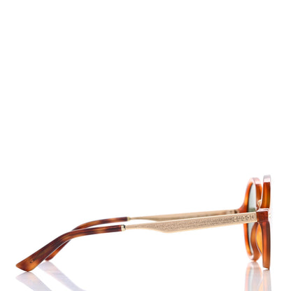 Gucci Acetate Round Frame Sunglasses GG1156/S Havana 3 of 8
