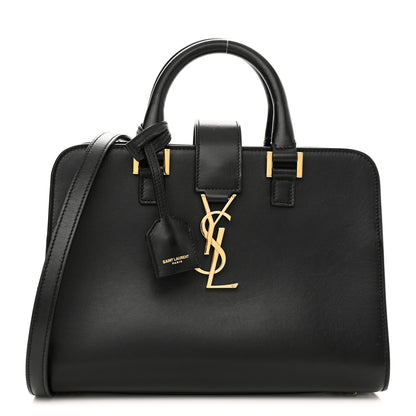Saint Laurent Calfskin Monogram Baby Cabas Black 1 of 9