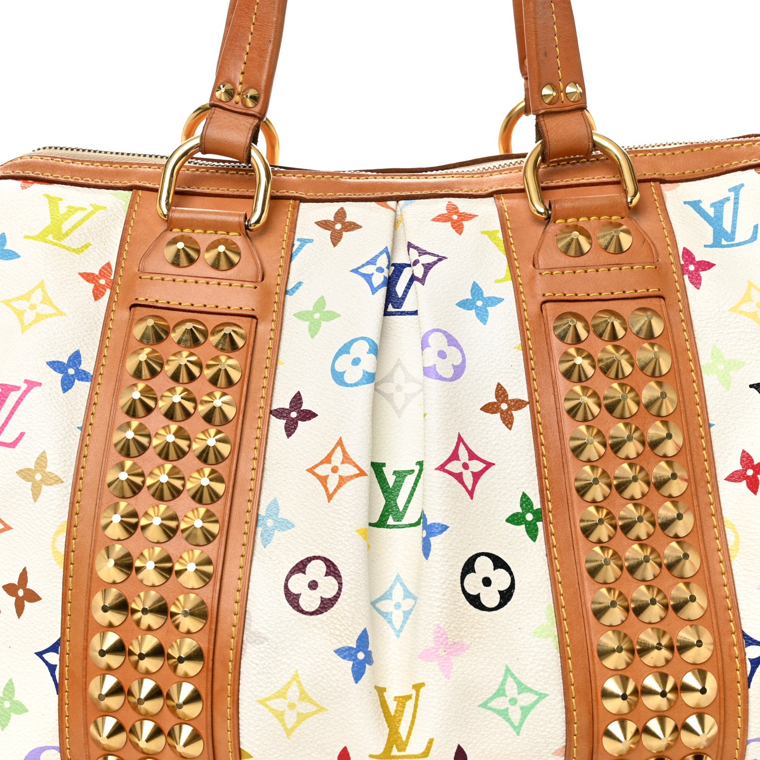 Louis Vuitton Monogram Multicolor Courtney GM White 7 of 10