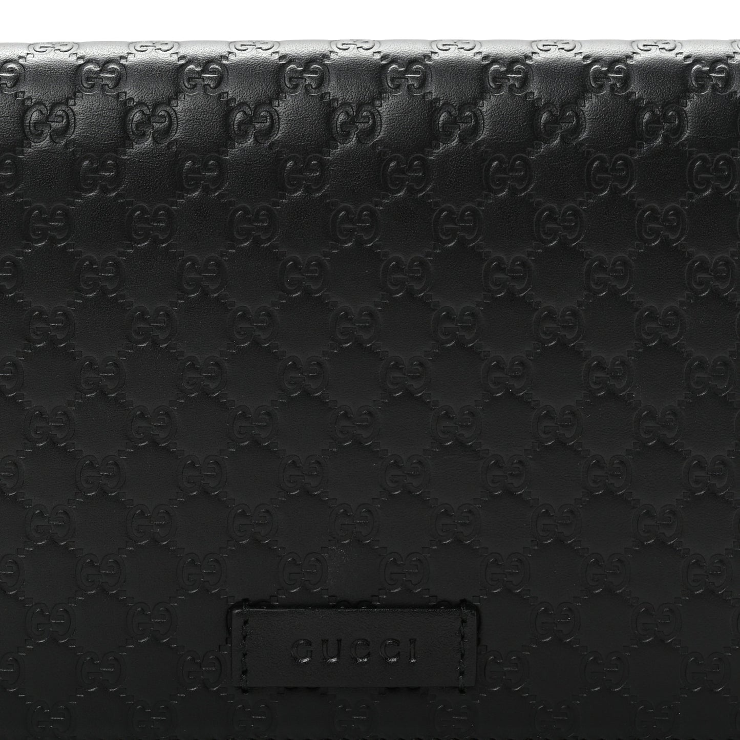 Microguccissima Crossbody Wallet Black
