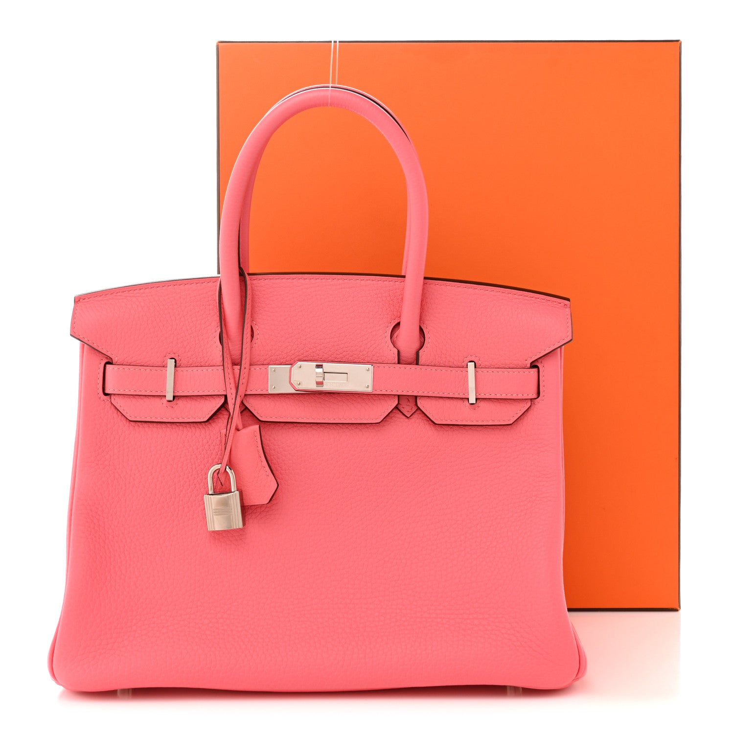 Hermes Togo Birkin 30 Rose Azalee 11 of 11