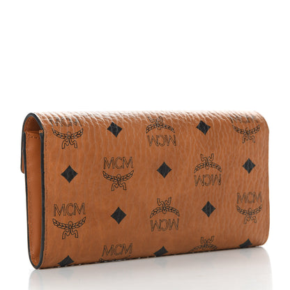 MCM Visetos Patricia Flap Wallet Cognac 3 of 8