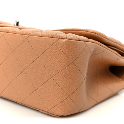 Chanel Caviar Quilted Jumbo Double Flap Dark Beige 11 of 12