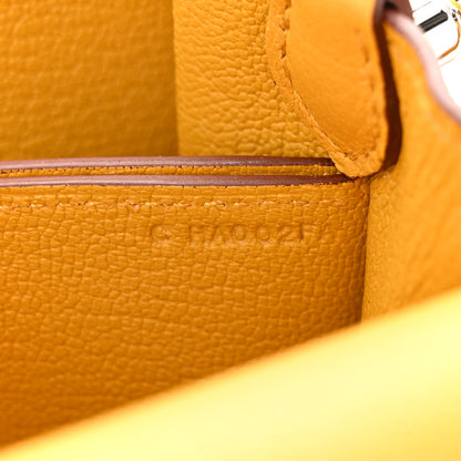 Hermes Evercolor Mini Sac Roulis Jaune Ambre 7 of 11