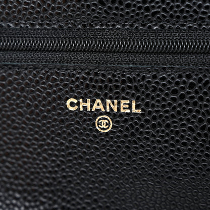 Chanel Caviar Quilted Wallet On Chain WOC Black 6 of 12