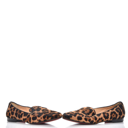 Christian Louboutin Pony Hair Leopard Print Sakouette Loafers Flats 40.5 6 of 14