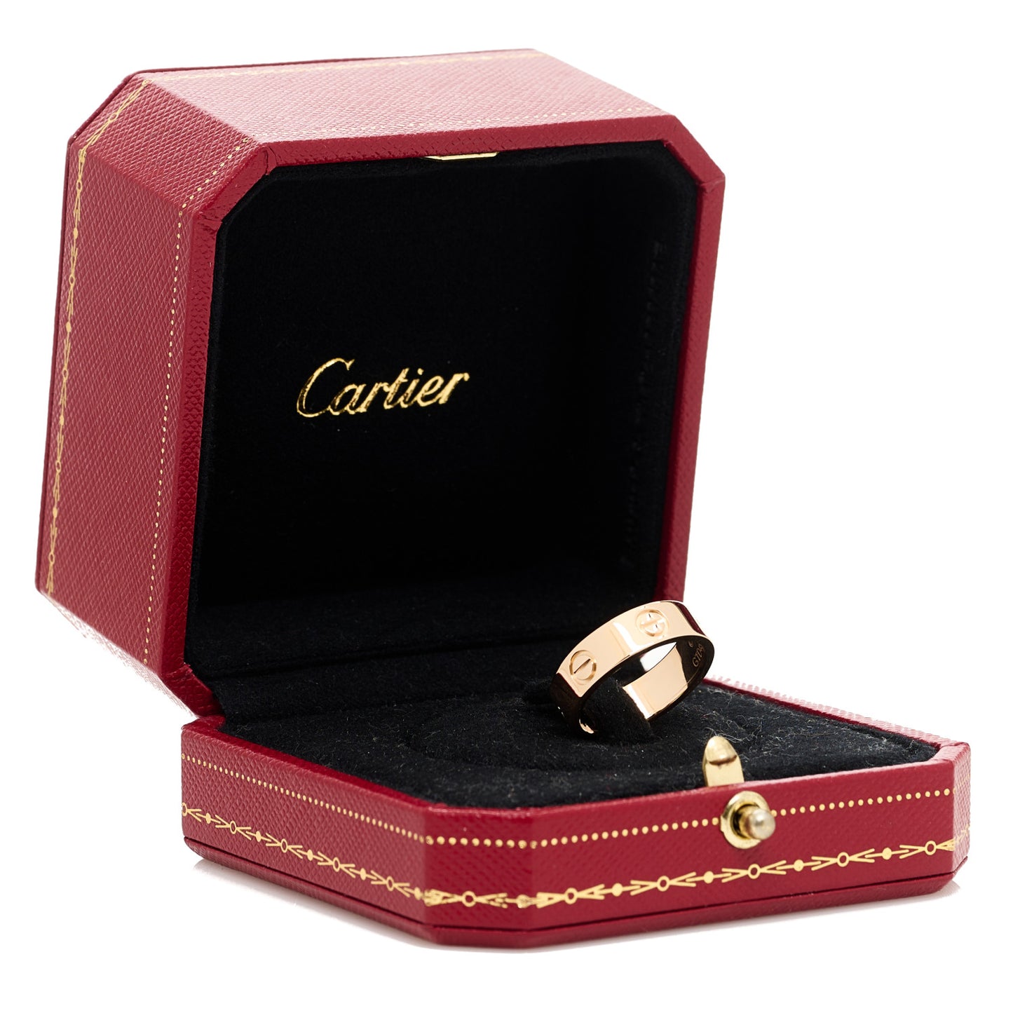 18K Pink Gold 5.5mm LOVE Ring 53 6.5