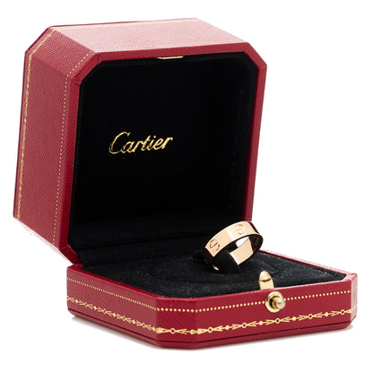 Cartier 18K Pink Gold 5.5mm LOVE Ring 53 6.5 5 of 5