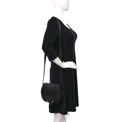 Chloe Calfskin Nano Marcie Saddle Bag Black 2 of 10