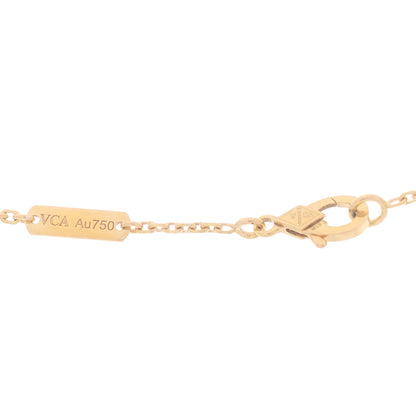 Van Cleef & Arpels 18K Rose Gold Gray Mother of Pearl Vintage Alhambra Pendant Necklace 4 of 5