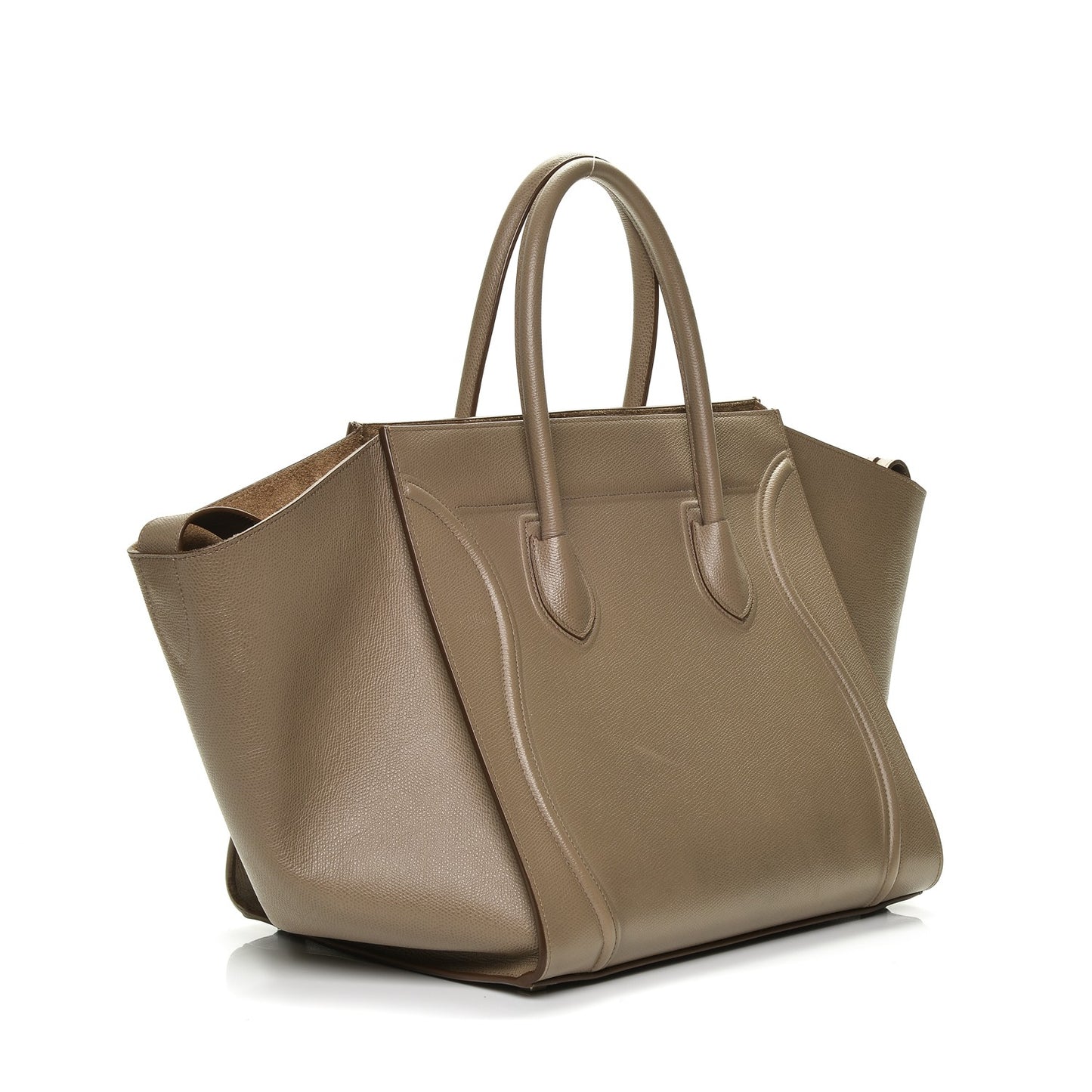 Grained Calfskin Medium Phantom Luggage Taupe