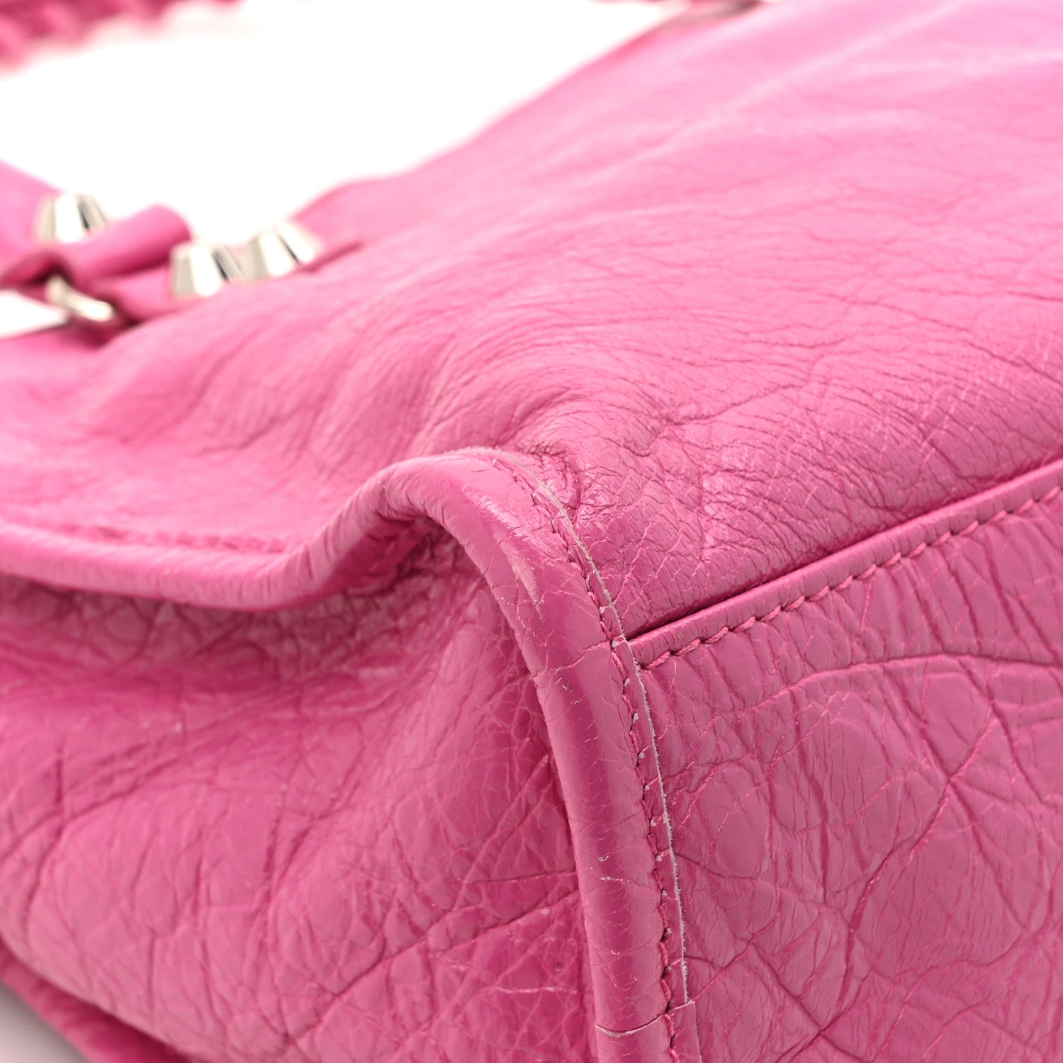 Balenciaga Agneau Classic Silver Hardware S City Flamingo 16 of 17