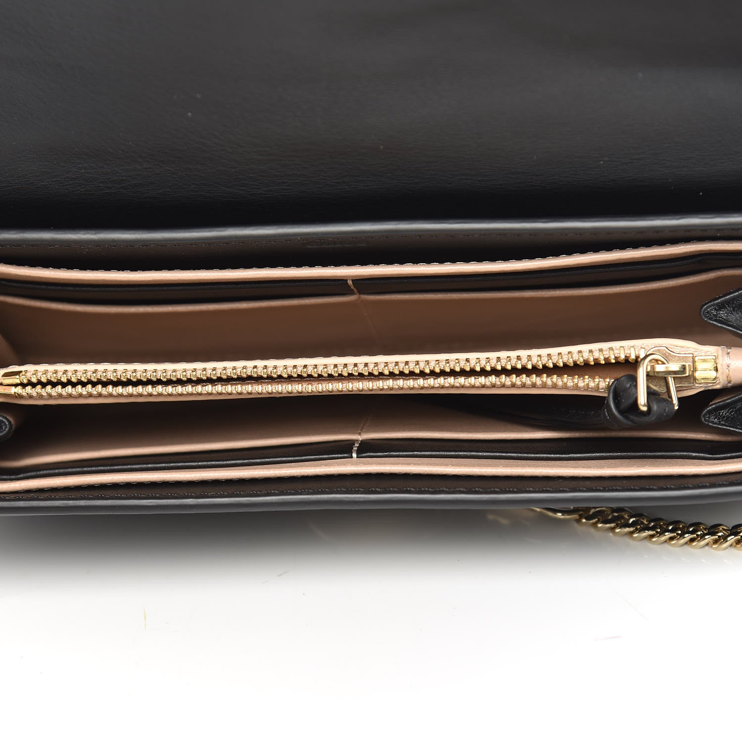 Chloe Suede Calfskin Faye Wallet Black 5 of 10