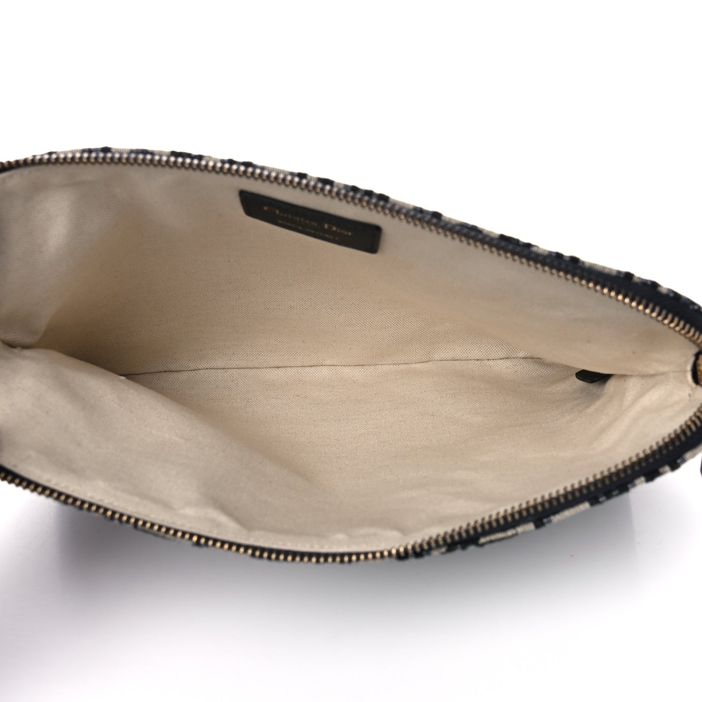 Oblique Pouch Clutch Blue