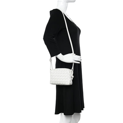 Bottega Veneta Nappa Intrecciato Mini Loop Camera Bag White 2 of 9