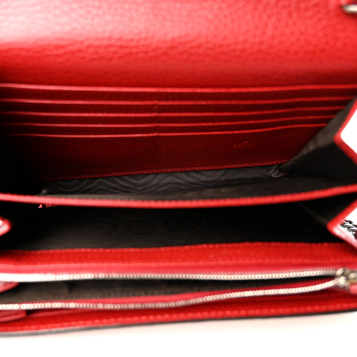 Gucci Calfskin Mini Dionysus Chain Wallet Hibiscus Red 5 of 10