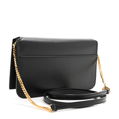 Saint Laurent Smooth Calfskin Monogram Phone Holder Crossbody Black 6 of 16