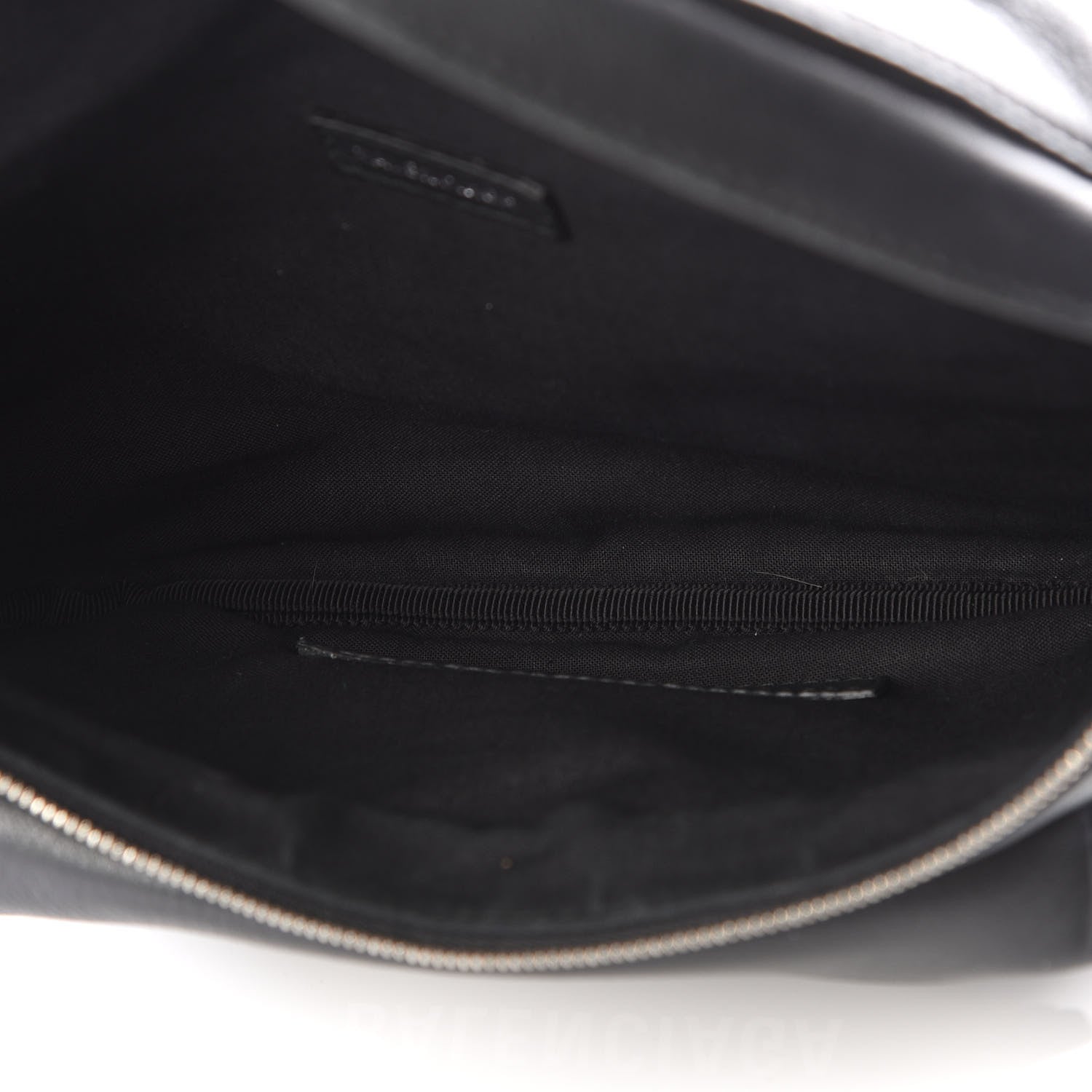 Balenciaga Smooth Calfskin Logo Large Everyday Beltpack Black White 4 of 9