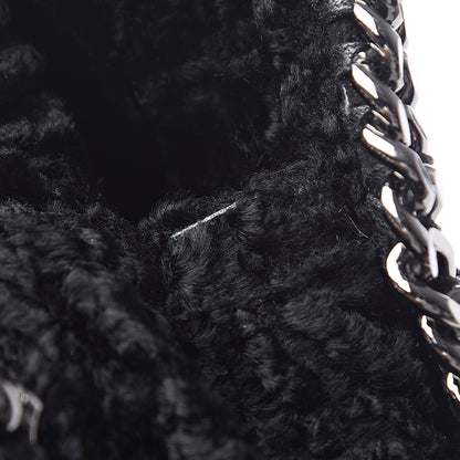Stella McCartney Crushed Velvet Small Falabella Tote Black 11 of 11