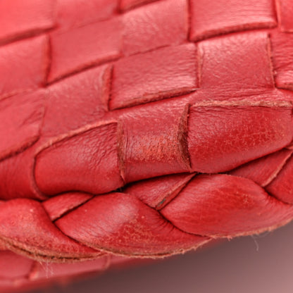 Bottega Veneta Nappa Intrecciato Large Veneta Hobo Red 10 of 11