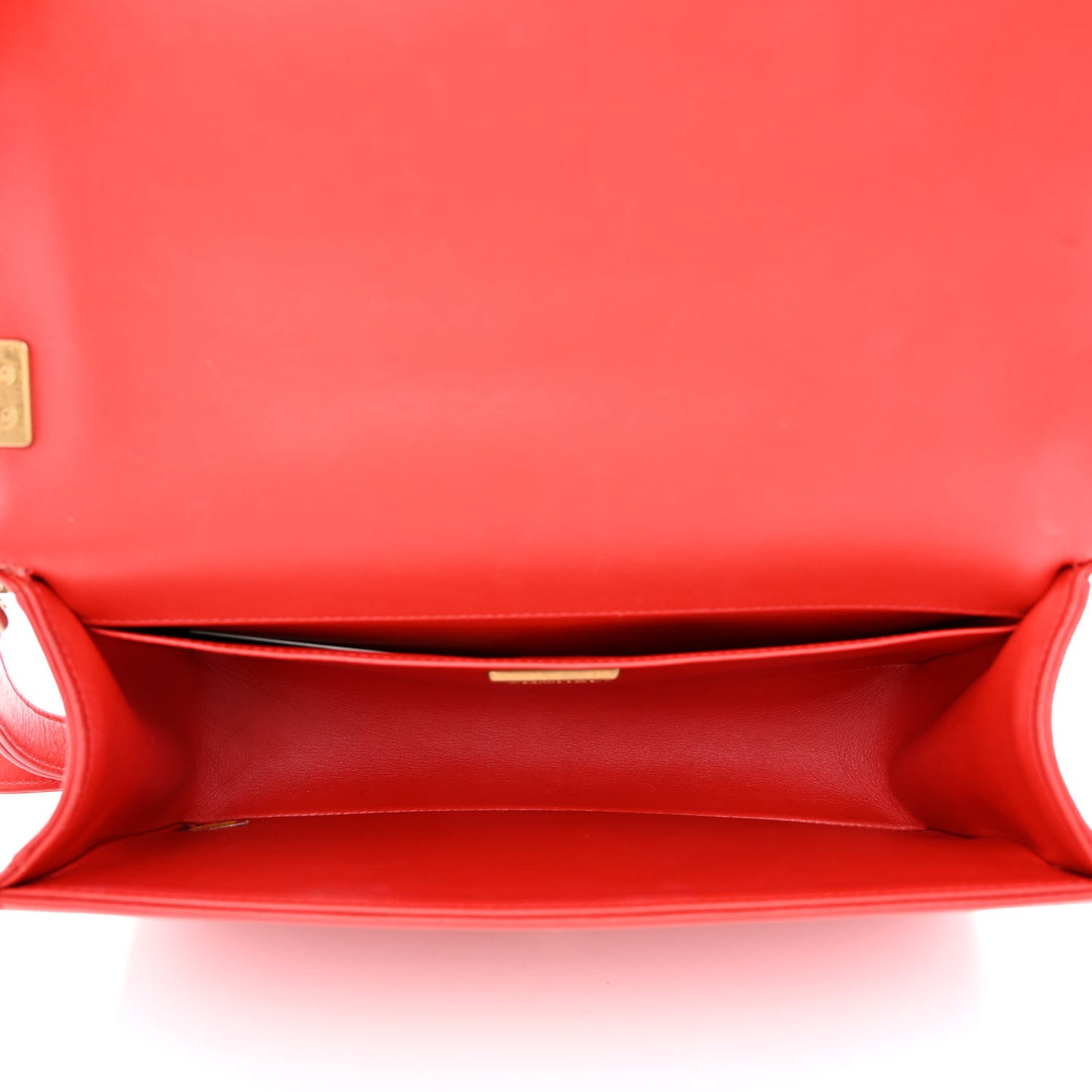 Snakeskin Medium Boy Flap Red