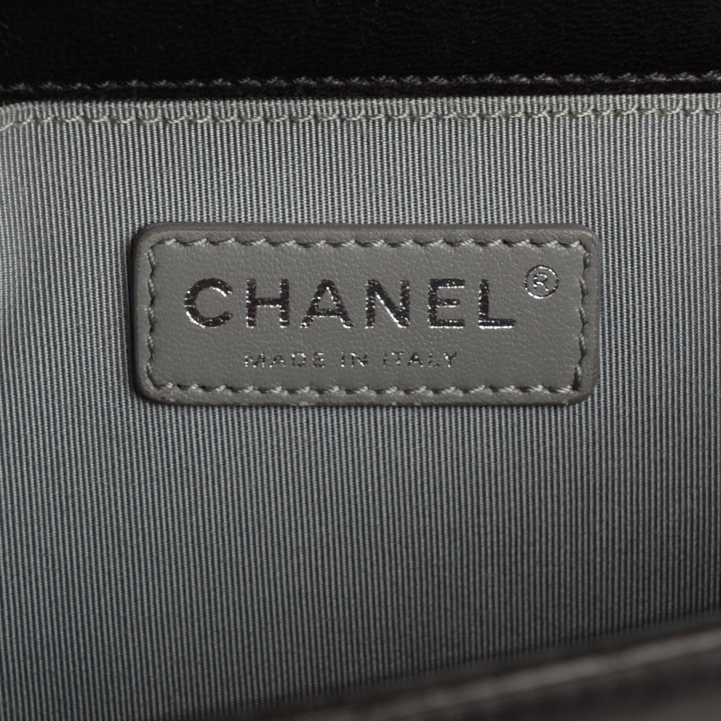 Lambskin Quilted Medium Boy Flap Black
