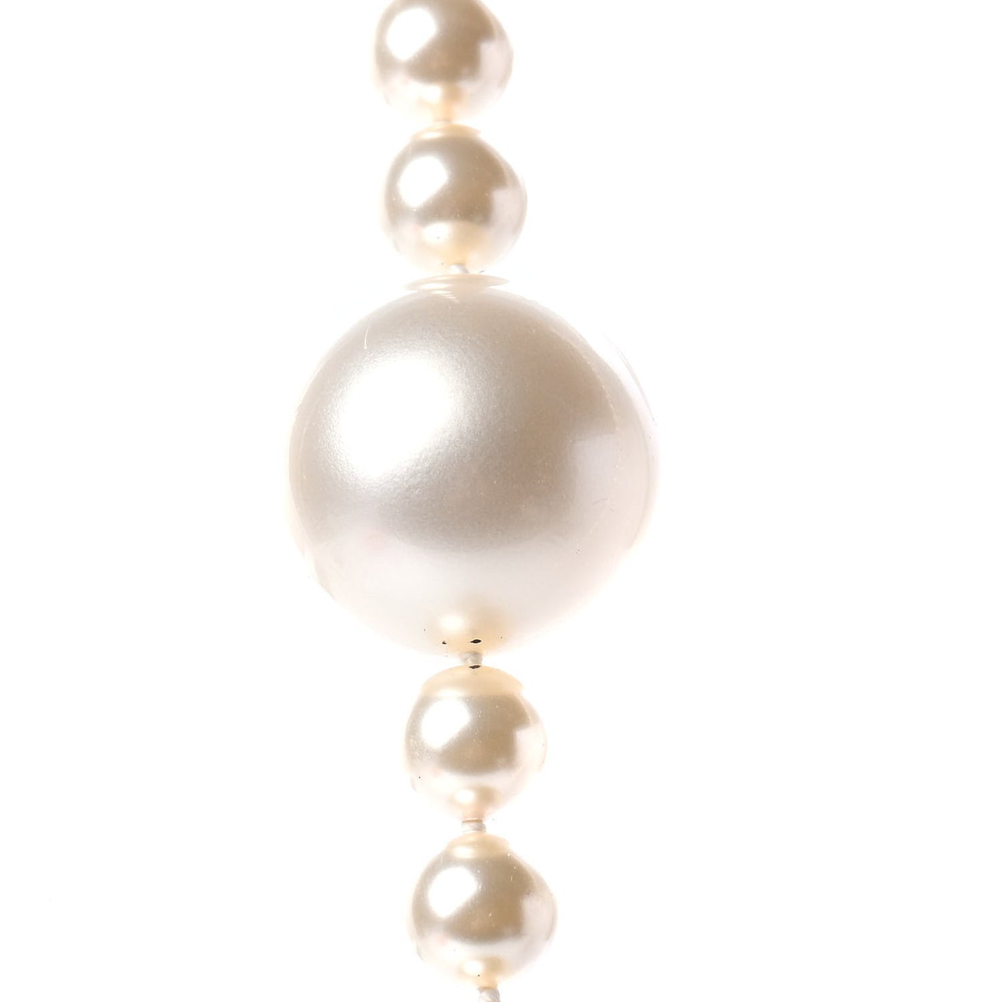 Pearl Long Necklace Gold
