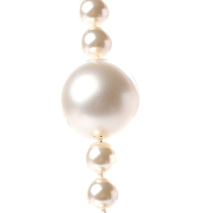 Chanel Pearl Long Necklace Gold 3 of 4