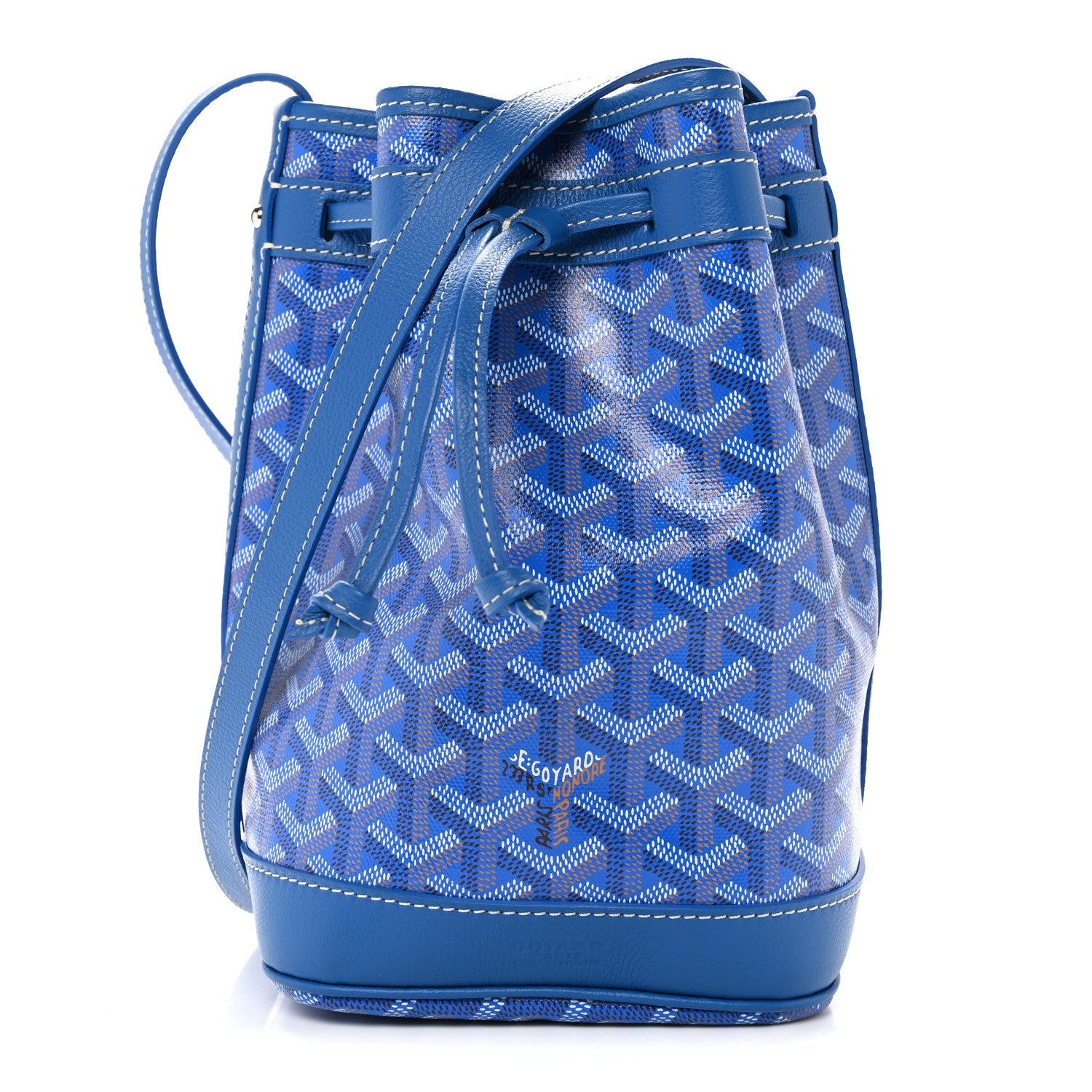 Goyard Goyardine Petit Flot Bucket Bag PM Sky Morning 1 of 9