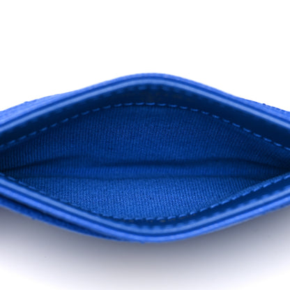 Chanel Caviar Quilted Card Holder Blue 5 of 10