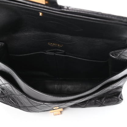 Chanel Metallic Aged Calfskin Quilted 2.55 Reissue 227 Flap Black 5 of 10