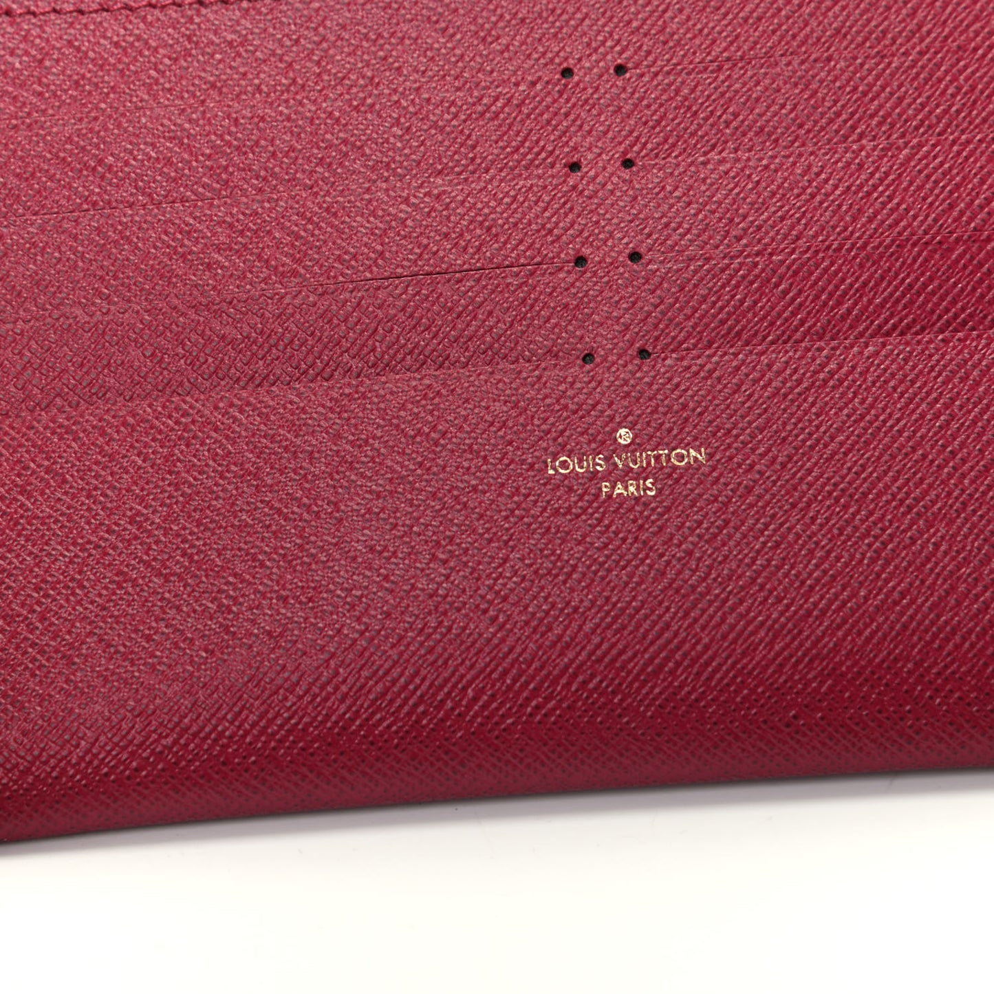 Calfskin Felicie Card Holder Insert Fuchsia