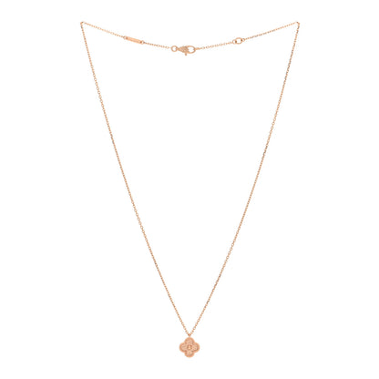 Van Cleef & Arpels 18K Rose Gold Sweet Alhambra Pendant Necklace 3 of 5
