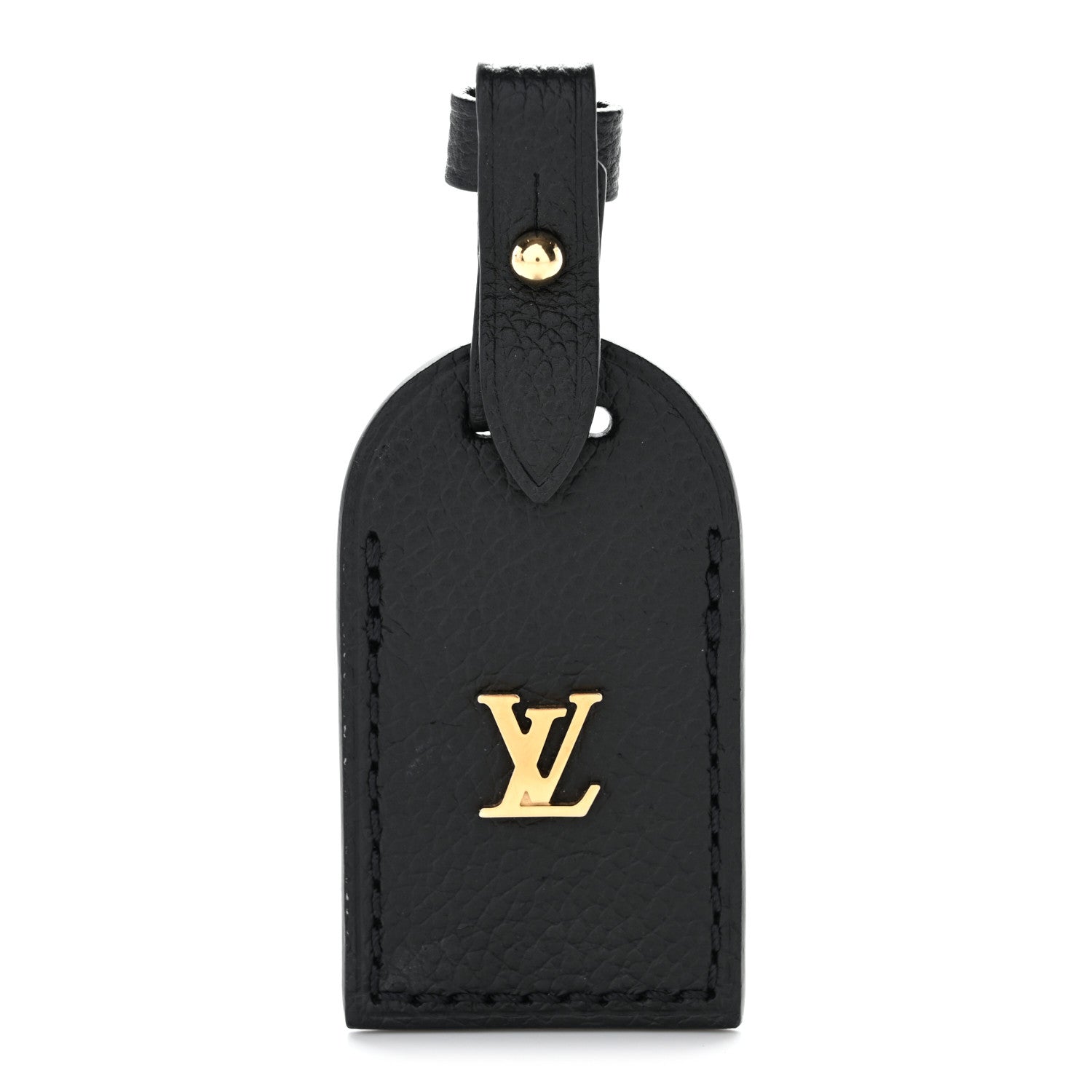 Louis Vuitton ブラック ケース　ノベルティ Louis Vuitton Calfskin Carryall Luggage Tag Black 1838160