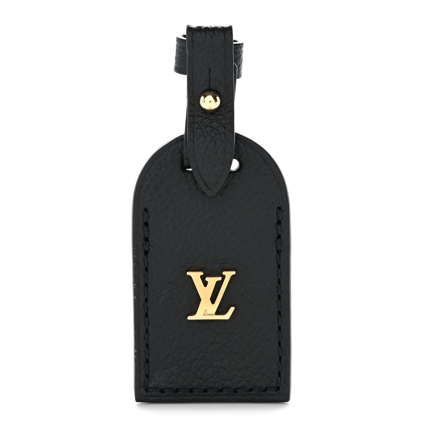 Calfskin Carryall Luggage Tag Black