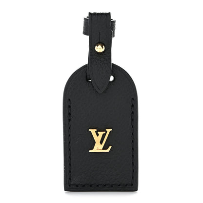 Louis Vuitton Calfskin Carryall Luggage Tag Black 1 of 4