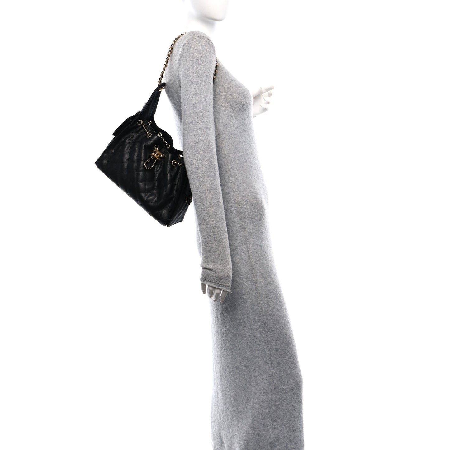 Caviar Quilted Small Chanel 25 Handbag Black