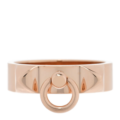 Hermes 18K Rose Gold PM Collier De Chien Ring 51 5.75 1 of 5