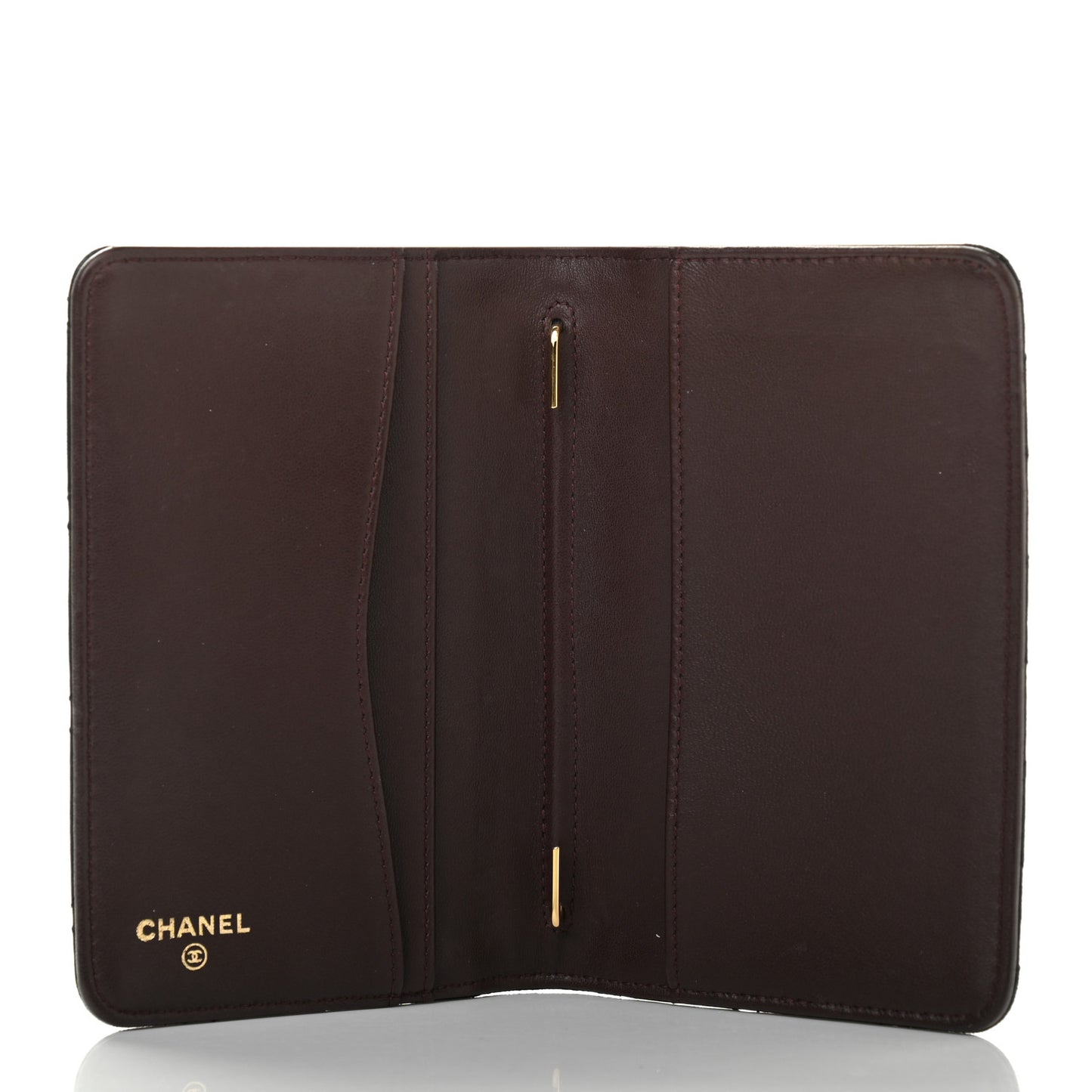 Lambskin Quilted Small Agenda Cover Black