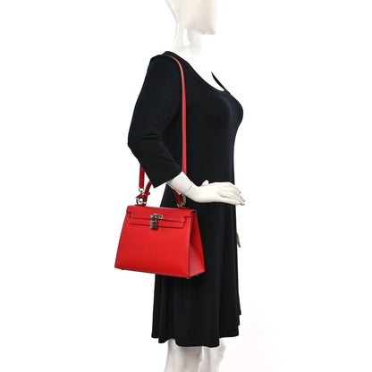 Hermes Epsom Kelly Sellier 25 Rouge de Coeur 2 of 10