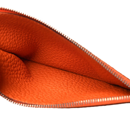 Hermes Togo Dogon Duo Wallet Orange 9 of 16