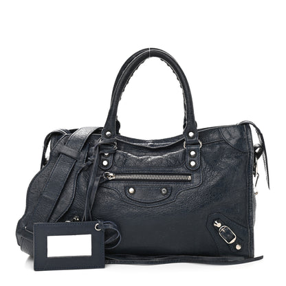 Balenciaga Agneau Classic Silver Hardware S City Bleu Obscur 1 of 14