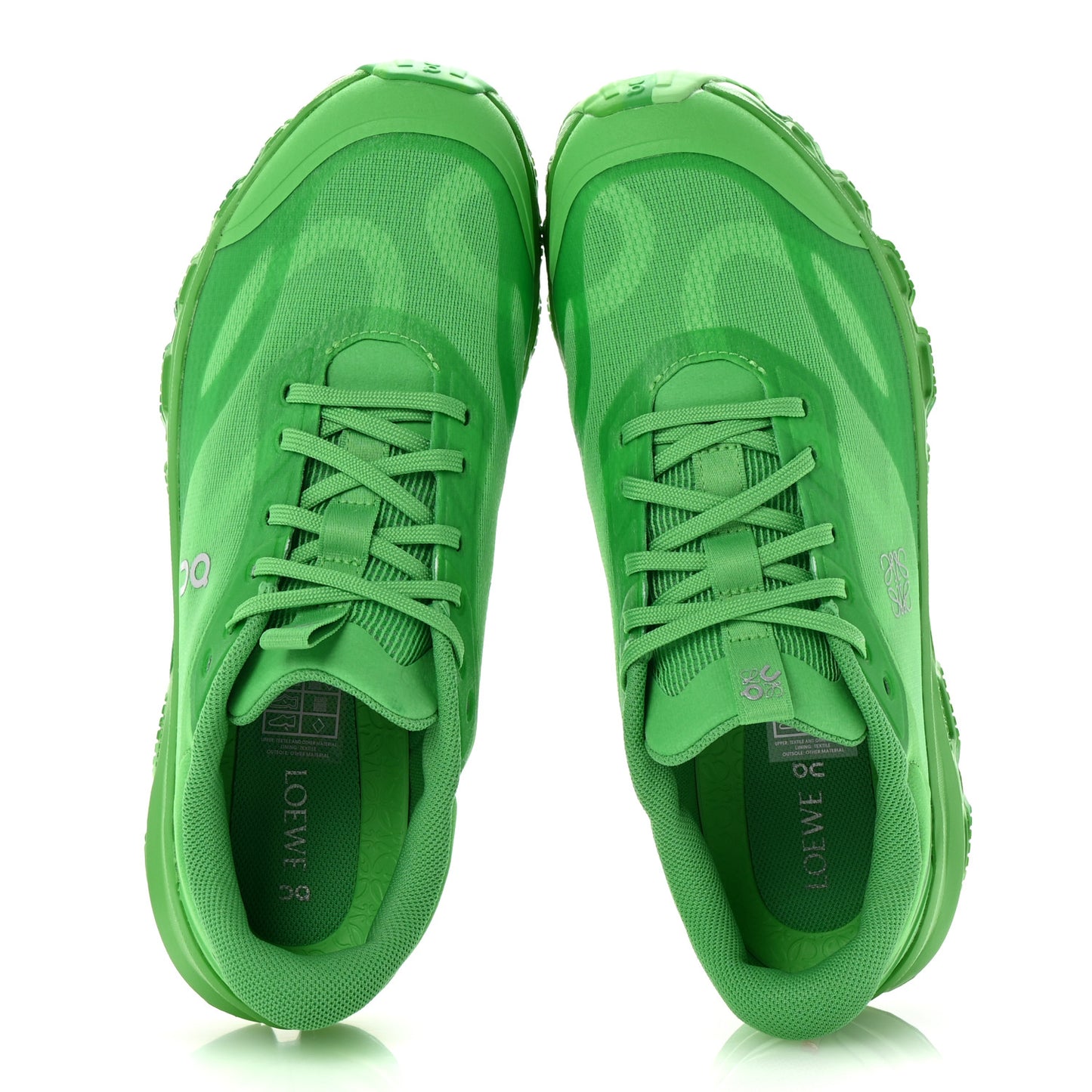 X ON Canvas Mesh Mens Cloudventure Sneakers 8 Grass Green