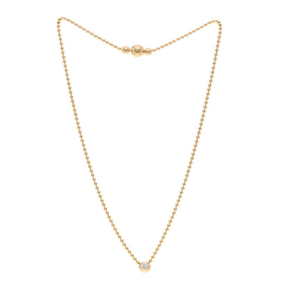 Cartier 18K Yellow Gold Diamond .20ct Draperie de Decollete Necklace 3 of 5