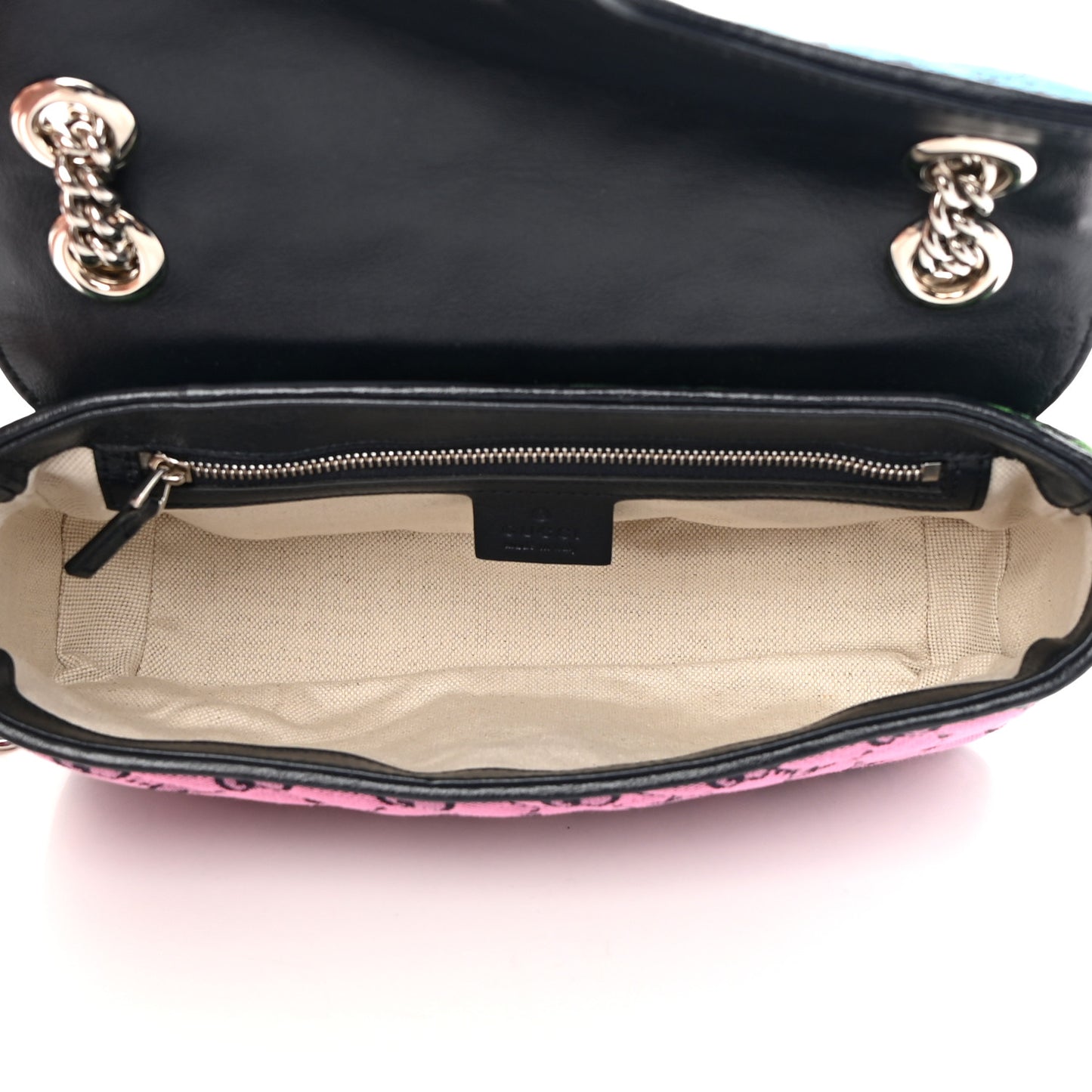 Monogram Multicolor Matelasse Diagonal Small GG Marmont Shoulder Bag Light Blue Pink Blue Green Red