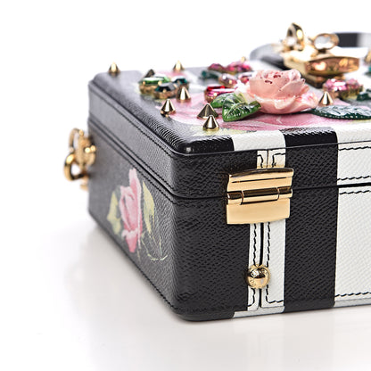 Dolce & Gabbana Dauphine Crystal Embellished Box Bag Black Multicolor 6 of 8